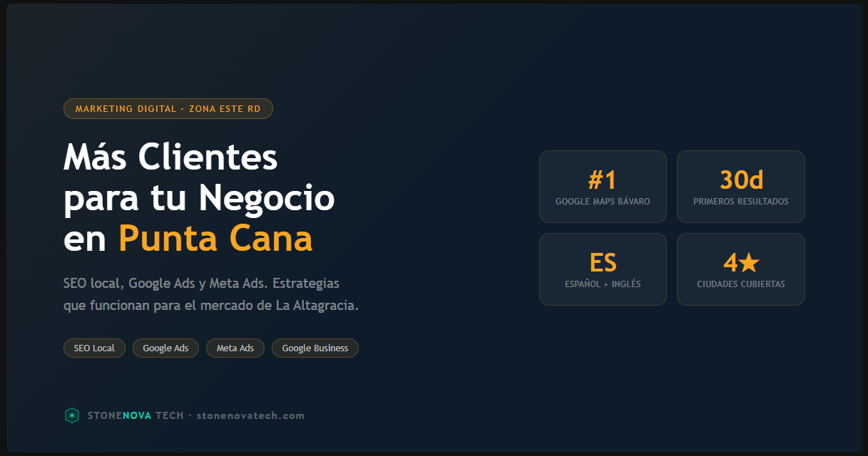 Marketing Digital para Empresas en Punta Cana y La Romana: Qué Funciona en 2026